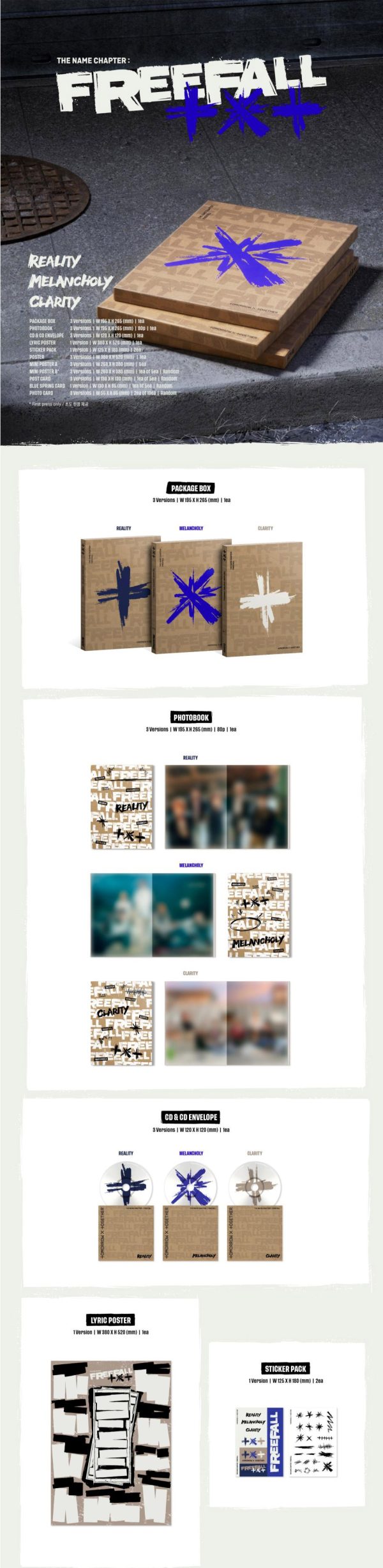 TXT – THE NAME CHAPTER: FREEFALL (CD) - Image 2