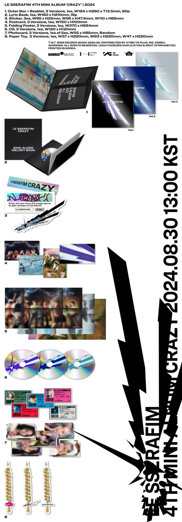 LE SSERAFIM - CRAZY (CD) - Image 2